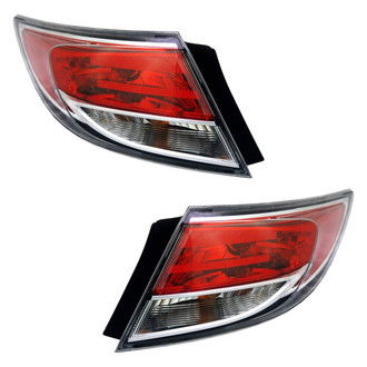Depo® - Driver and Passenger Side Outer Replacement Tail Lights (CAPA Certified)