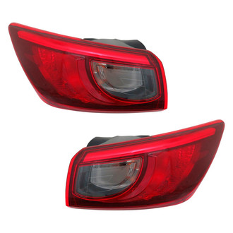 Depo® - Black Factory Replacement Tail Lights