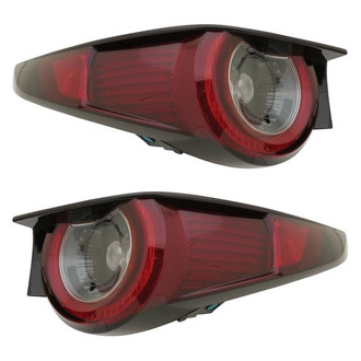 Depo® - Black Factory Replacement Tail Lights