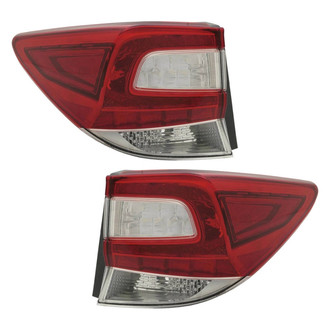 Depo® - Black Factory Replacement Tail Lights