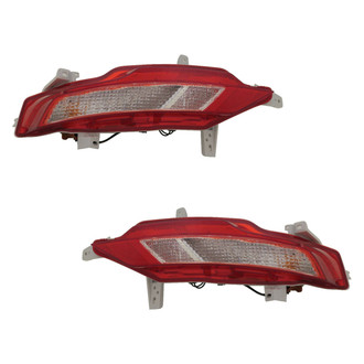 Depo® - Black Factory Replacement Tail Lights