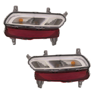 Depo® - Black Factory Replacement Tail Lights