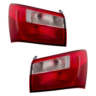 Depo® - Black Factory Replacement Tail Lights