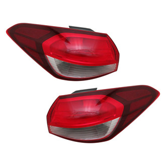 Depo® - Driver and Passenger Side Outer Replacement Tail Lights (Standard Line)