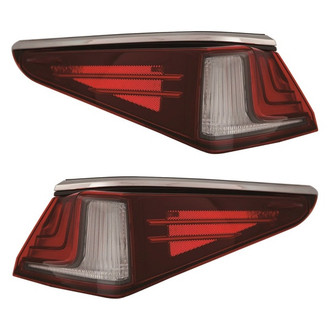 Depo® - Black Factory Replacement Tail Lights