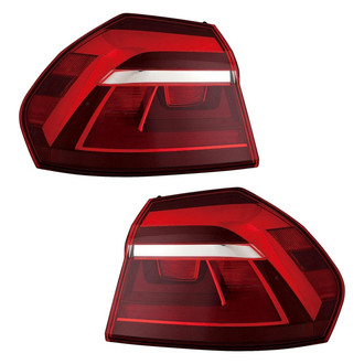 Depo® - Black Factory Replacement Tail Lights
