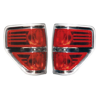 Depo® - Driver and Passenger Side Replacement Tail Light Lens and Housings (CAPA Certified)
