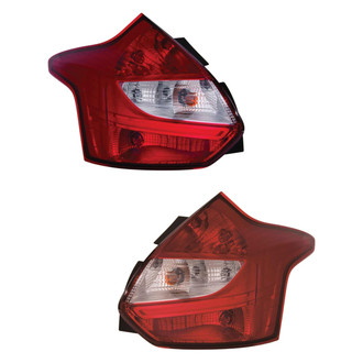 Depo® - Black Factory Replacement Tail Lights