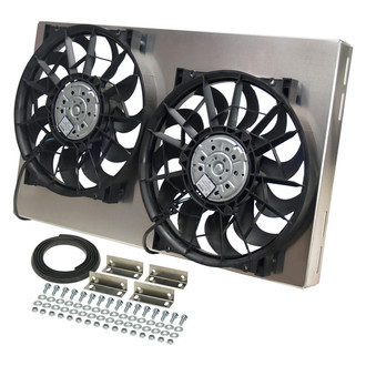 Derale Performance® - Dual Electric Radiator Fan with Aluminum Shroud Kit