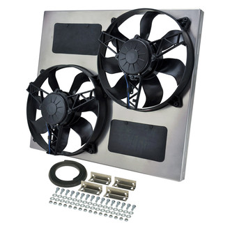 Derale Performance® - Dual Electric Radiator Fan with Aluminum Shroud Kit
