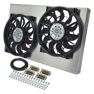 Derale Performance® - Dual Electric Radiator Fan with Aluminum Shroud Kit