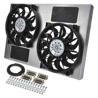 Derale Performance® - Dual Electric Radiator Fan with Aluminum Shroud Kit