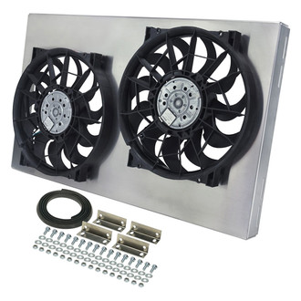 Derale Performance® - Dual Electric Radiator Fan with Aluminum Shroud Kit