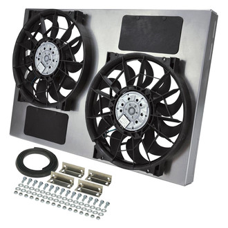 Derale Performance® - Dual Electric Radiator Fan with Aluminum Shroud Kit