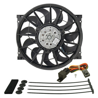 Derale Performance® - High Output Single Radiator Pusher/Puller Fan with Standard Mount Kit