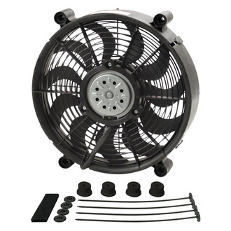 Derale Performance® - High Output Single Radiator Pusher/Puller Fan with Standard Mount Kit