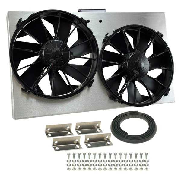 Derale Performance® - Dual Electric Radiator Fan with Aluminum Shroud