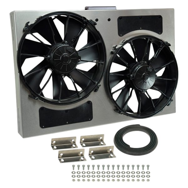 Derale Performance® - Dual Electric Radiator Fan with Aluminum Shroud