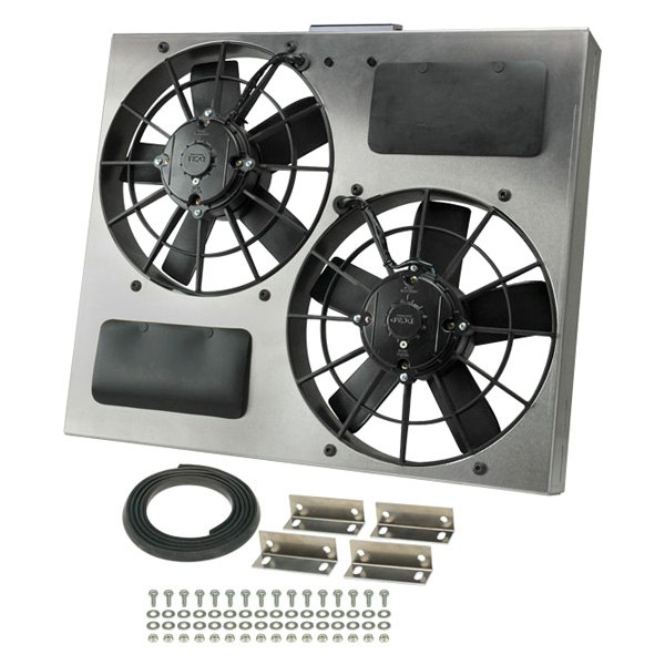 Derale Performance® - Dual Electric Radiator Fan with Aluminum Shroud