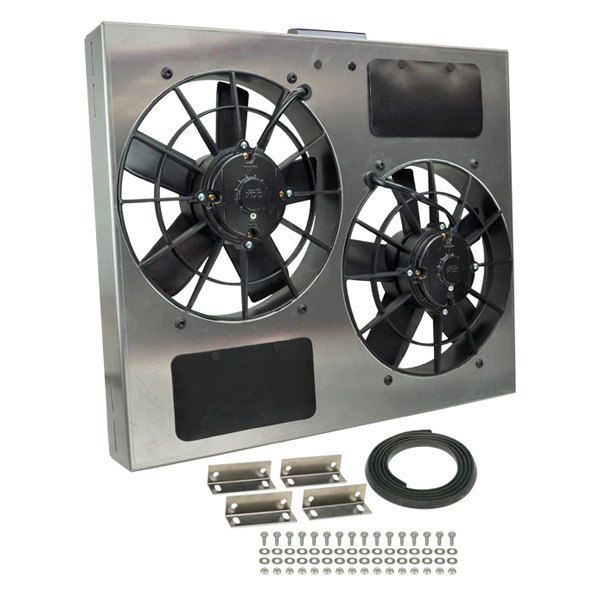 Derale Performance® - Dual Electric Radiator Fan with Aluminum Shroud