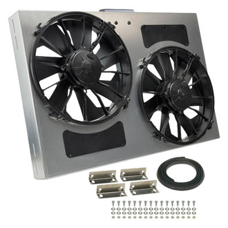 Derale Performance® - Dual Electric Radiator Fan with Aluminum Shroud