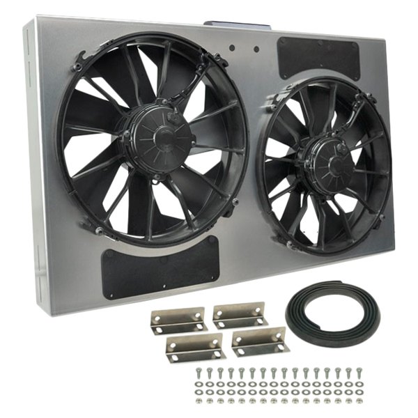 Derale Performance® - Dual Electric Radiator Fan with Aluminum Shroud