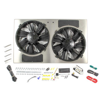Derale Performance® - Dual Electric Radiator Fan with Aluminum Shroud