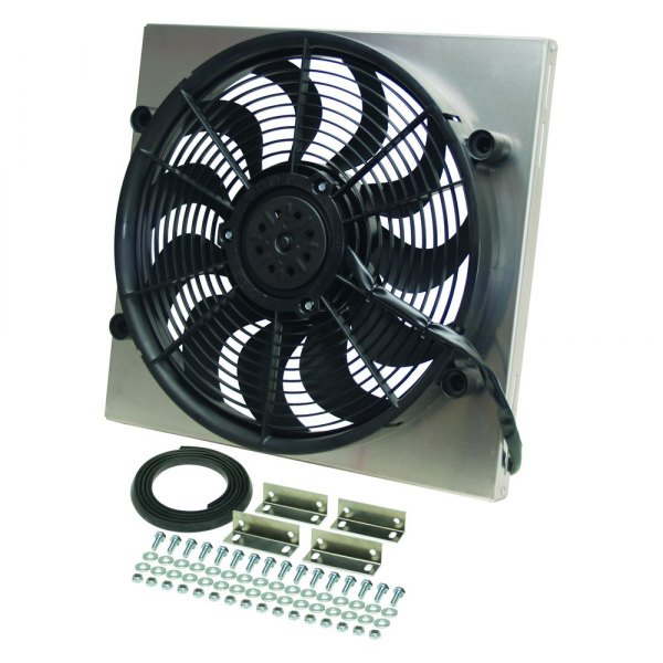 Derale Performance® 16819 - Single Electric Radiator Fan with Aluminum ...