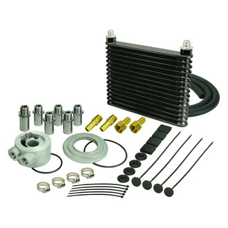 Derale Performance® - Plate & Fin Oil Cooler Kit