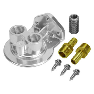 Derale Performance® - Single Up Ports Remote Oil Filter Mount