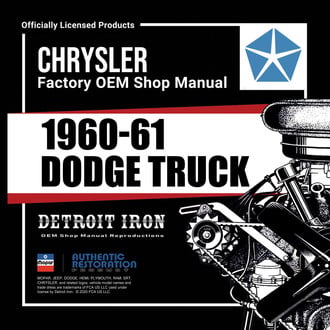 Detroit Iron® - 1960-1961 Dodge Truck Shop Manuals on CD