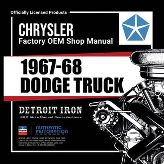 Detroit Iron® - 1967-1968 Dodge Truck Shop Manuals on CD