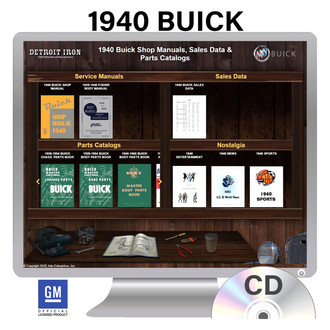 Detroit Iron® - 1940 Buick Shop Manuals, Parts Books & Sales Data on CD