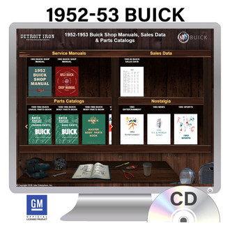 Detroit Iron® - 1952-1953 Buick Shop Manuals, Parts Books & Sales Data on CD