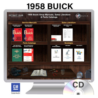 Detroit Iron® - 1958 Buick Shop Manuals, Sales Literature & Parts Books on CD