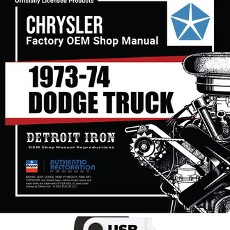 Detroit Iron® - 1973-1974 Dodge Truck Shop Manuals and Sales Brochures on USB
