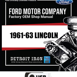 Detroit Iron® - 1961-1963 Lincoln Service Manuals, Sales Data & Parts Books on USB