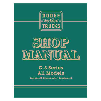 Detroit Iron® - 1955-56 Dodge C3 Truck Shop Manual Supplement (D-15238, D-15655) to 1954 Dodge Truck Shop Manual