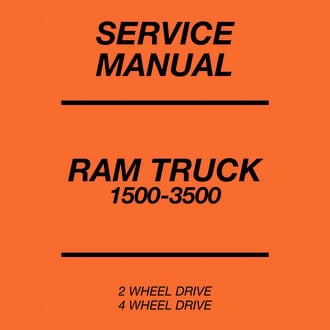 Detroit Iron® - 2000 Dodge Ram Truck 1500 2500 3500 Service Manual