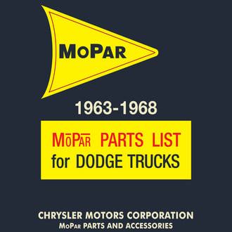 Detroit Iron® - 1963 - 1968 Dodge Truck Parts Catalog Book