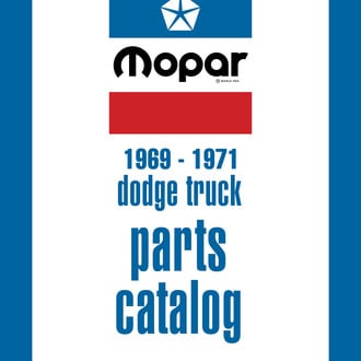 Detroit Iron® - 1969 - 1971 Dodge LD Truck and Van Parts Catalog Book