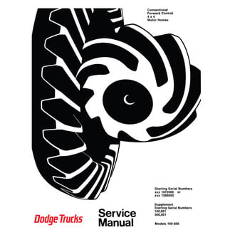 Detroit Iron® - 1969 - 1971 Dodge Truck 100-800 Shop Manual