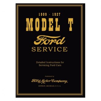 OEM Repair Maintenance Shop Manual Ford Model T Black & Gold Cover 1909-1927 
