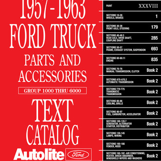 Detroit Iron® - 1957 - 1963 Ford Truck Parts and Accessories Catalog Set