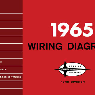 Detroit Iron® - 1965 Ford F-Series, B-, T- Series Truck & Econoline, P-Series Van Wiring Diagrams Manual