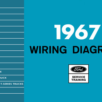 Detroit Iron® - 1967 Ford F-Series Truck, Bronco, Econoline, P-, B-,& T-Series Wiring Diagrams Manual
