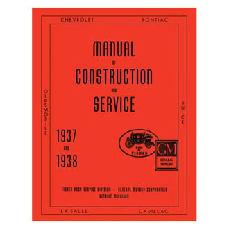 Detroit Iron® - 1937 - 1938 Fisher Body Shop Manual