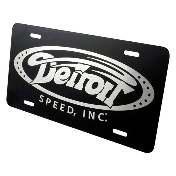 Detroit Speed & Engineering® - License Plate with Laser Etched Detroit Speed Inc Logo