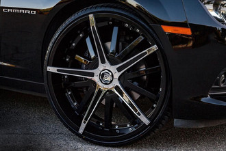 Dagger Black Chrome Inserts on Chevrolet Camaro