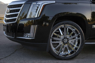 Dagger Chrome Black Inserts on Cadillac Escalade
